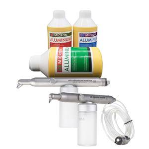 Polvere per sabbiatura microabrasiva con ossido di allumina dentale